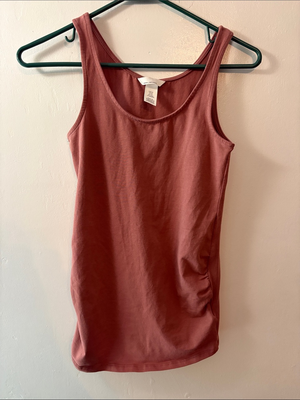 H&M Maternity Classic Scoop Tank Top in Rosewood Size XS